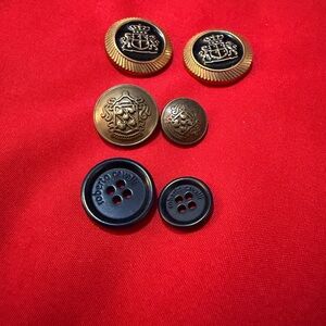 Roberto Cavalli Black and Gold Button Collection